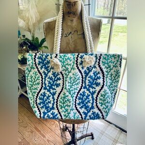 Beautiful Multi Colored Sequin Beach Bag